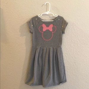 Silver Minnie little girl dress